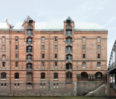 City view, building in the Speicherstadt, Hamburg