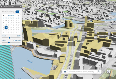3D model, aerial view digital twins