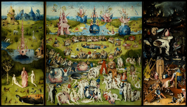Painting by Hieronymus Bosch, The Garden of Earthly Delights (1510). The human appetite for growth comes with a downfall into dark dystopian futures; an analogy for the growth, degradation and ecological reimagination of the Western modern metropolis.